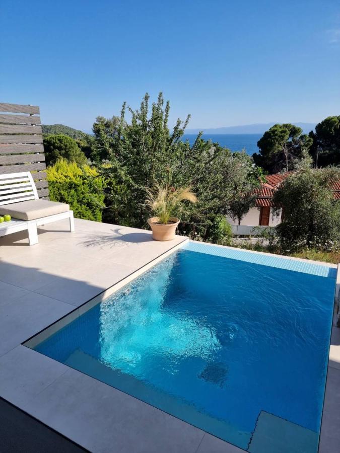 Stone Build Suite With Private Pool Kolios Exteriör bild